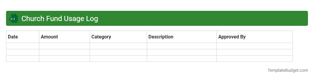 Church Fund Usage Log