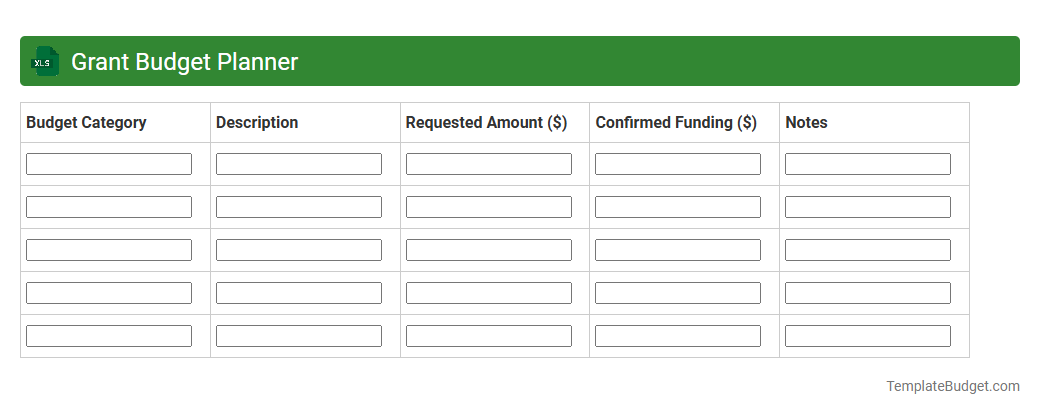 Grant Budget Planner