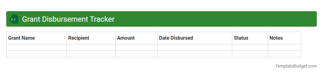 Grant Disbursement Tracker