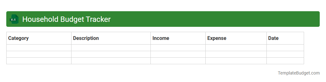 Household Budget Tracker