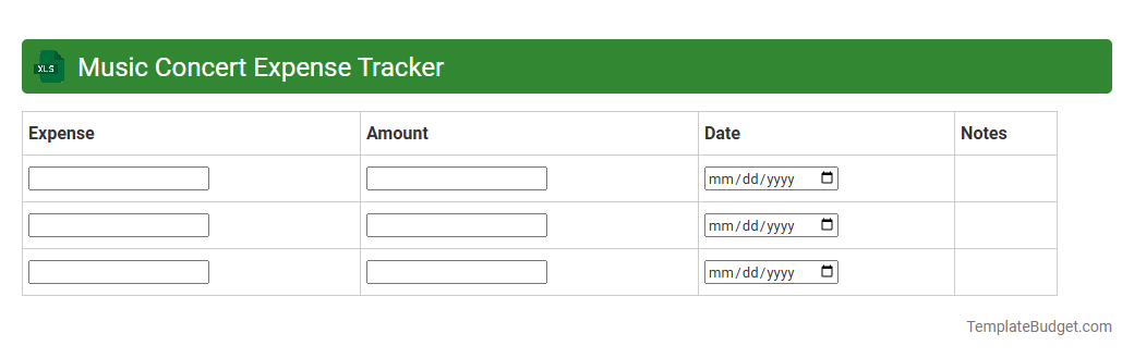 Music Concert Expense Tracker