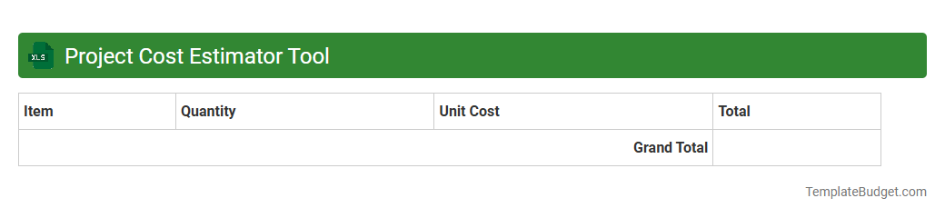 Project Cost Estimator Tool