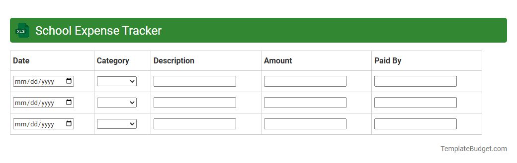 School Expense Tracker