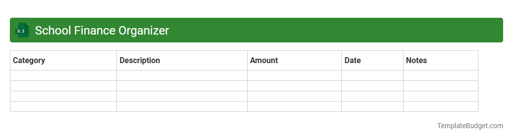School Finance Organizer