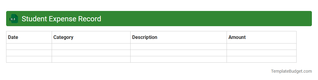Student Expense Record