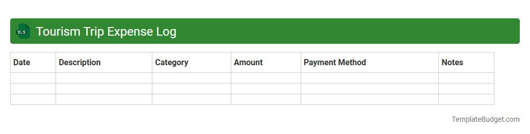 Tourism Trip Expense Log