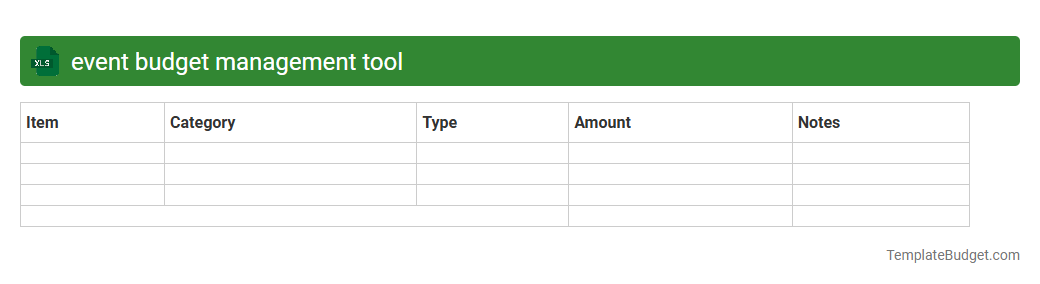 event budget management tool
