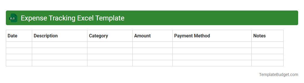 Expense Tracking Excel Template