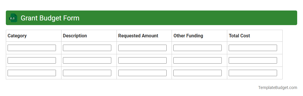 Grant Budget Form