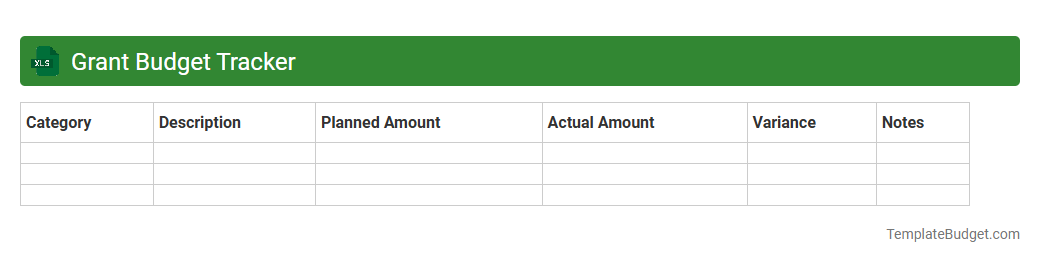 Grant Budget Tracker