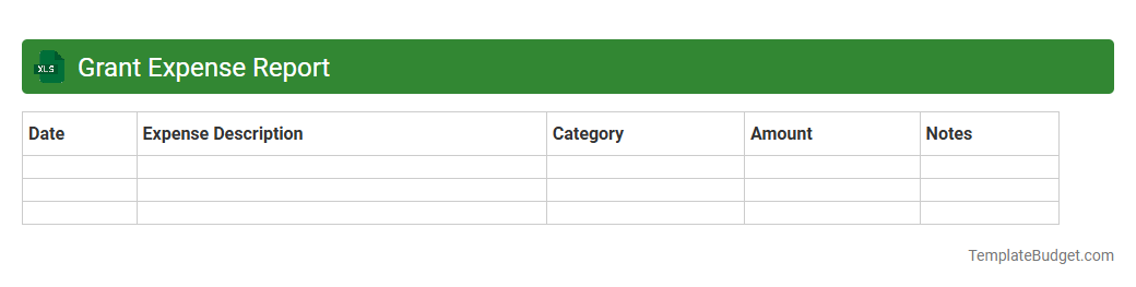 Grant Expense Report