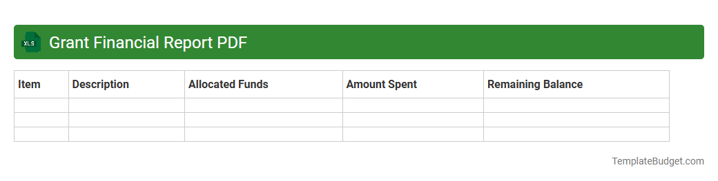 Grant Financial Report PDF