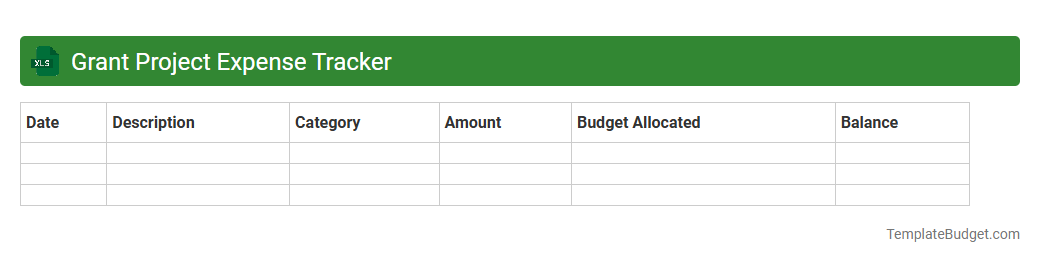 Grant Project Expense Tracker