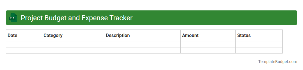 Project Budget and Expense Tracker