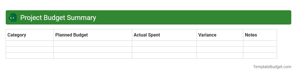 Project Budget Summary