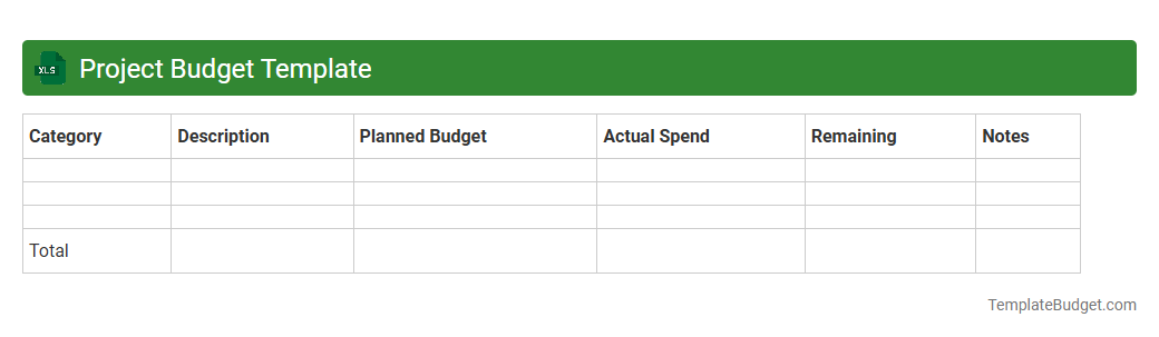 Project Budget Template