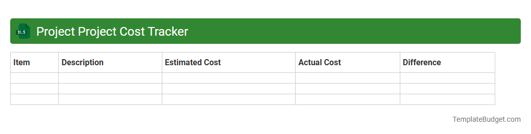 Project Project Cost Tracker