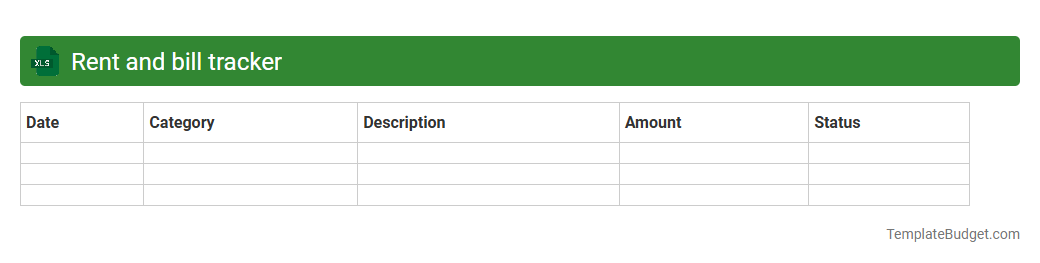 Rent and bill tracker