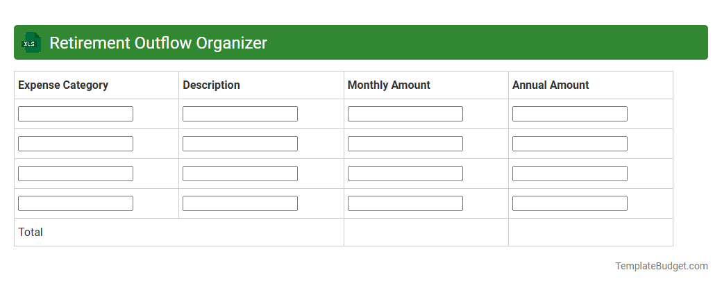 Retirement Outflow Organizer