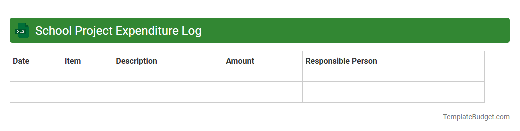 School Project Expenditure Log