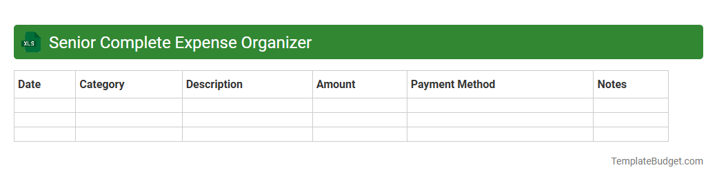Senior Complete Expense Organizer