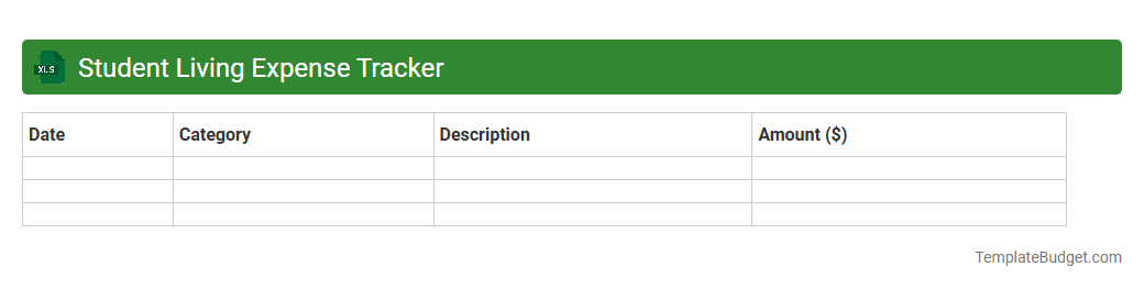 Student Living Expense Tracker