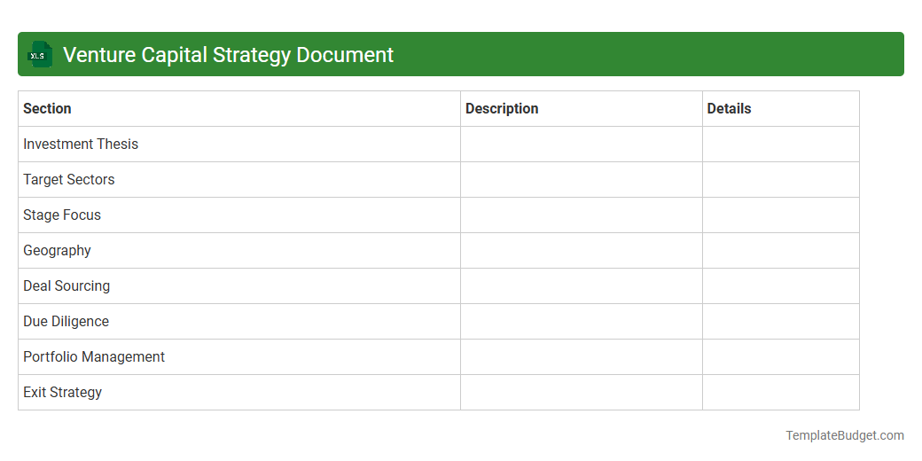 Venture Capital Strategy Document