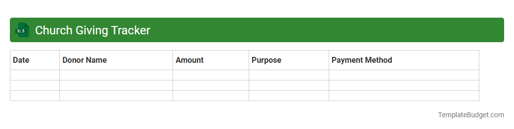 Church Giving Tracker