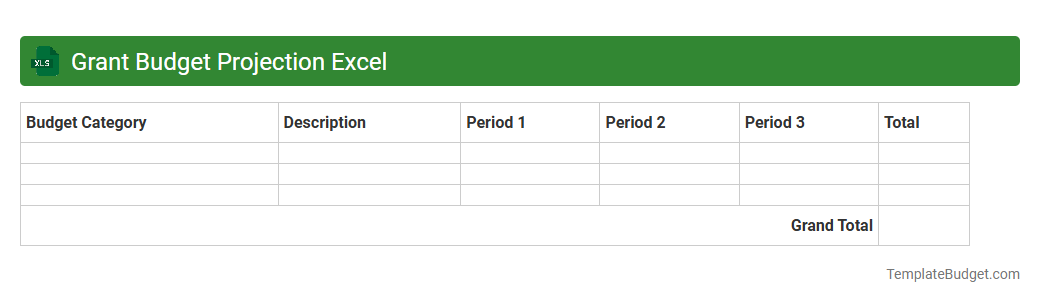 Grant Budget Projection Excel