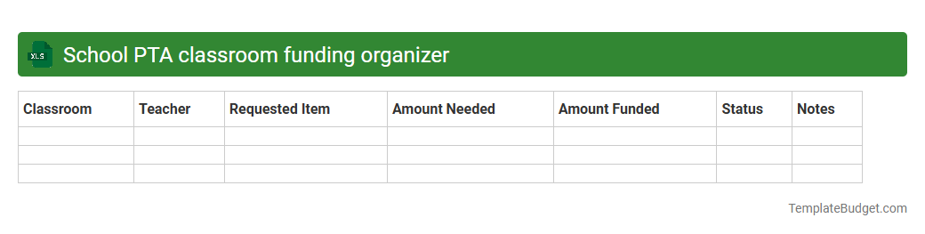 School PTA classroom funding organizer