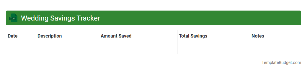 Wedding Savings Tracker