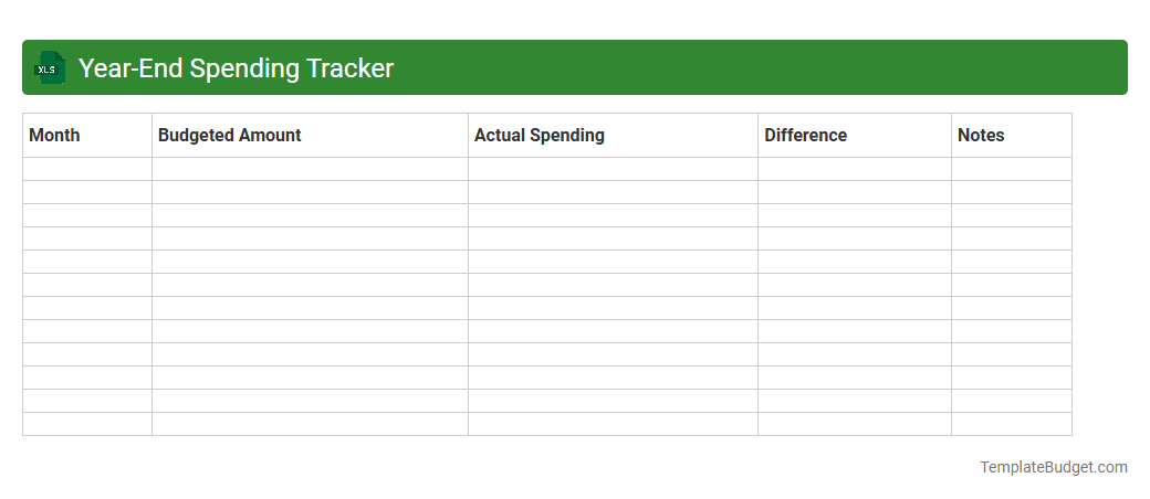 Year-End Spending Tracker