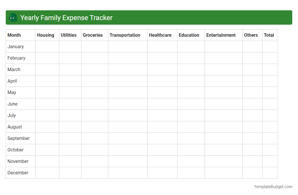 Yearly Family Expense Tracker