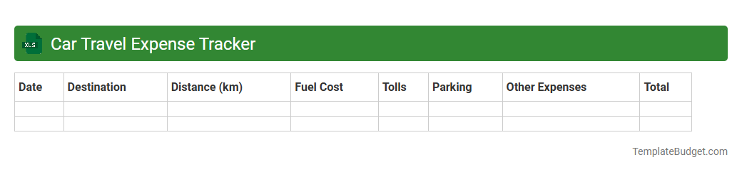 Car Travel Expense Tracker