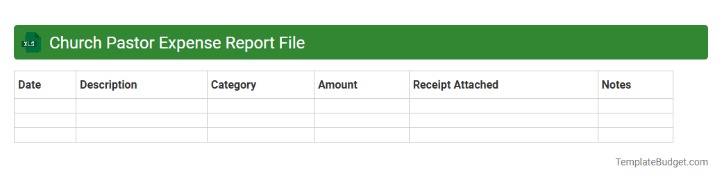 Church Pastor Expense Report File