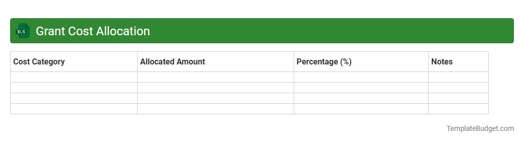Grant Cost Allocation