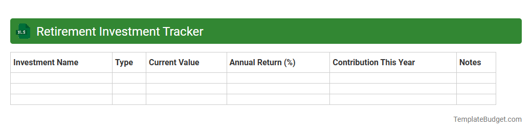 Retirement Investment Tracker