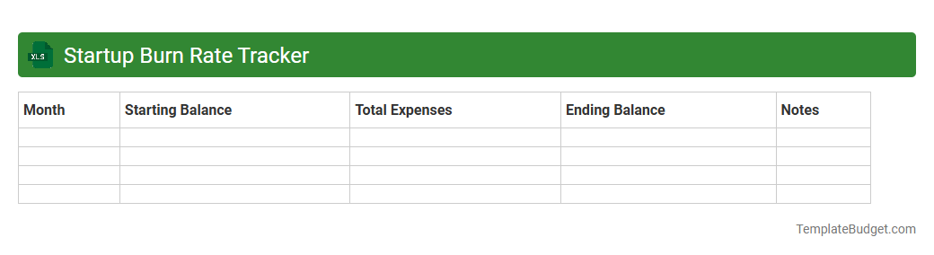 Startup Burn Rate Tracker