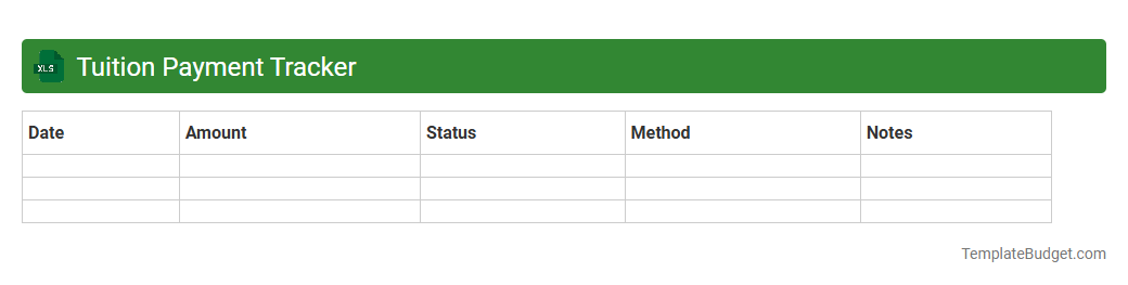 Tuition Payment Tracker