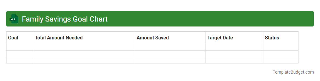 Family Savings Goal Chart