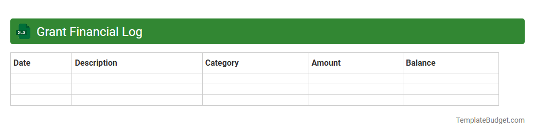 Grant Financial Log