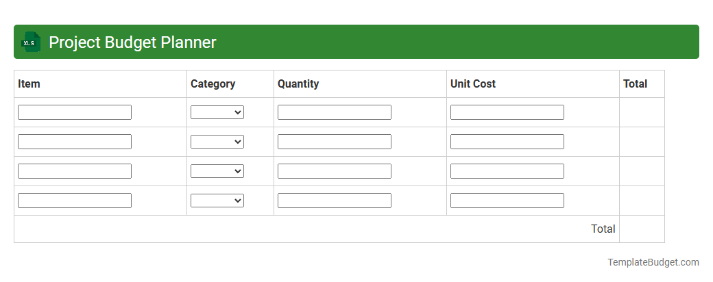 Project Budget Planner