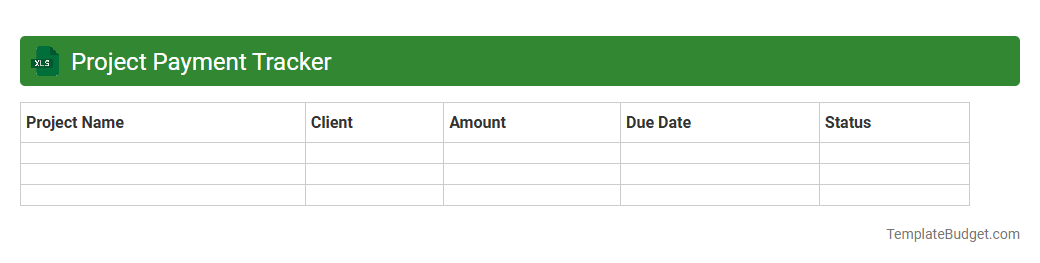 Project Payment Tracker