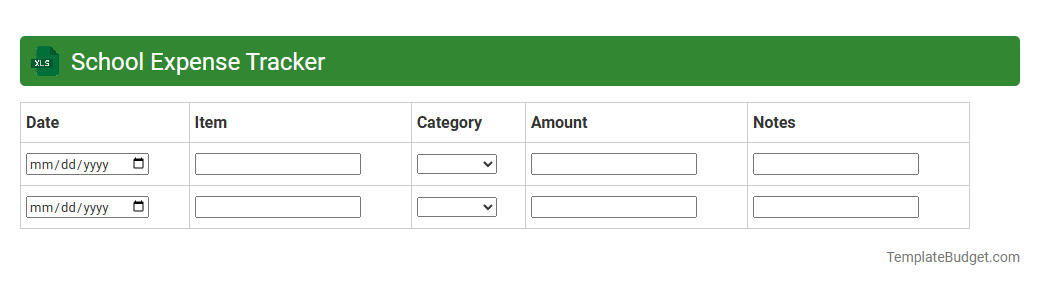 School Expense Tracker