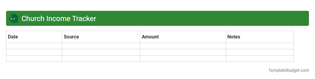 Church Income Tracker