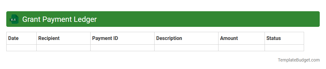 Grant Payment Ledger