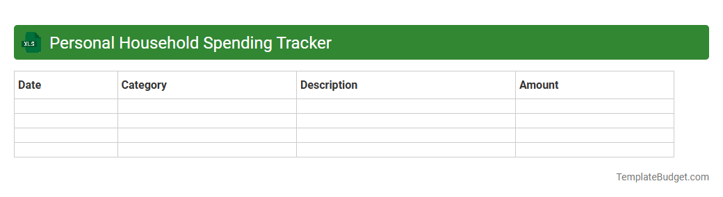 Personal Household Spending Tracker