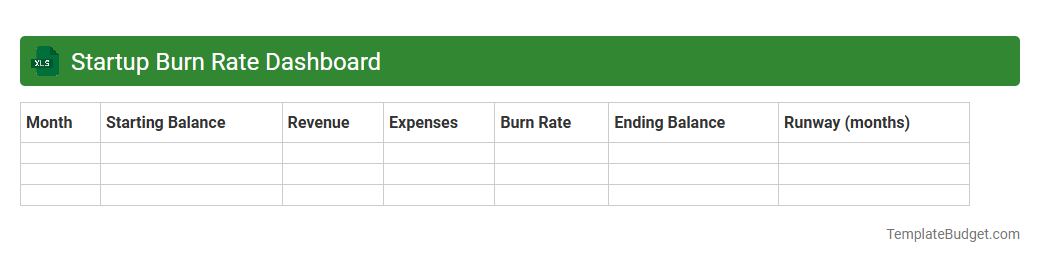 Startup Burn Rate Dashboard