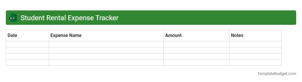 Student Rental Expense Tracker