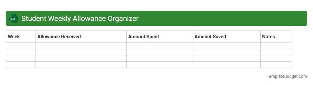 Student Weekly Allowance Organizer